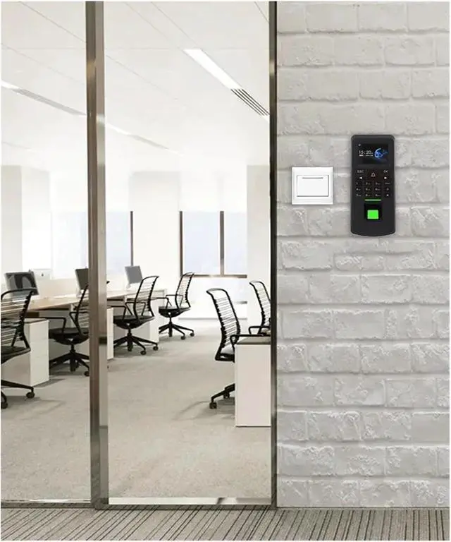 Alt view image 5 of 5 - Time Clock, Time Clock,2.4 Inch Color Screen Access Control Fingerprint Time Attendance Machine Biometric 125KHz Keyboard