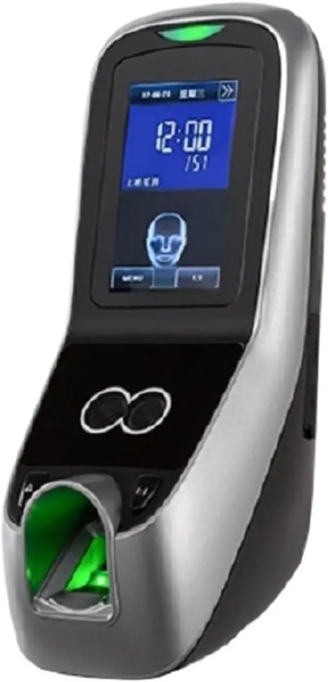 Alt view image 2 of 6 - Time Clock, Time Clock,Face & Fingerprint Time Attendance Access Control Machine 3" Screen Face Recognition Teminal