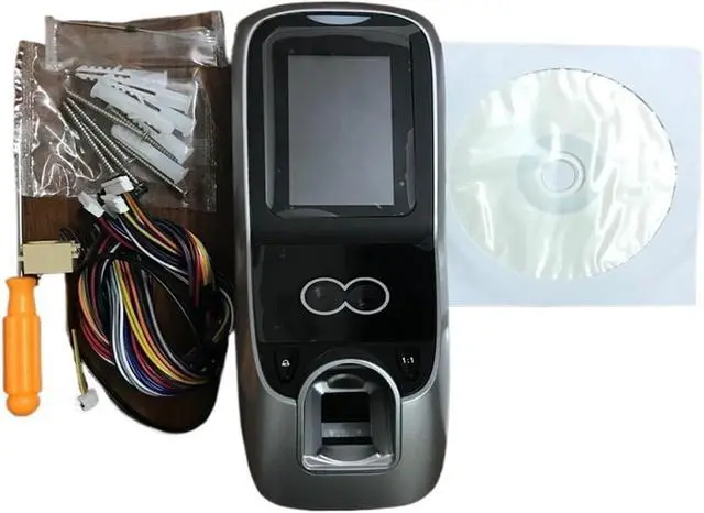 Alt view image 6 of 6 - Time Clock, Time Clock,Face & Fingerprint Time Attendance Access Control Machine 3" Screen Face Recognition Teminal