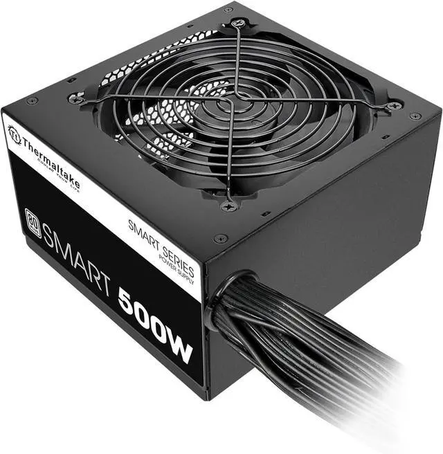 Alt view image 6 of 6 - Thermaltake Smart 500W 80+ White Certified PSU, Continuous Power with 120mm Ultra Quiet Cooling Fan, ATX 12V V2.3/EPS 12V Active PFC Power Supply PS-SPD-0500NPCWUS-W