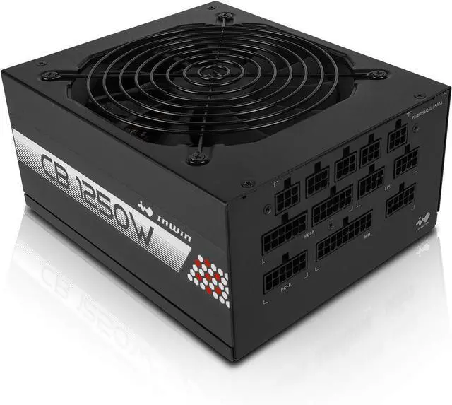 Alt view image 5 of 7 - InWin CB 1250W Classic Basic Series 1250 Watt Fully Modular Power Supply 80+ Platinum Certified, Black