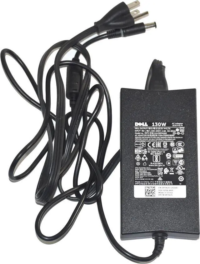 Main image of Dell 130-Watt 3-Prong AC Adapter with 6 ft Power Cord