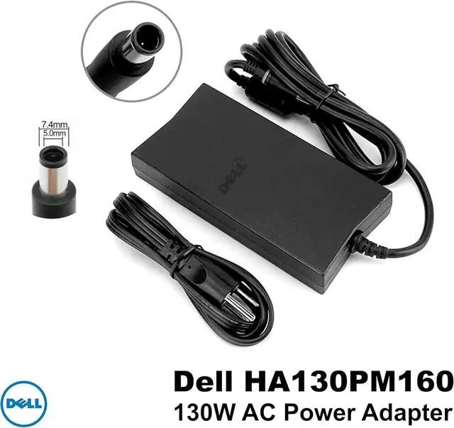 Alt view image 7 of 7 - Dell 130-Watt 3-Prong AC Adapter with 6 ft Power Cord