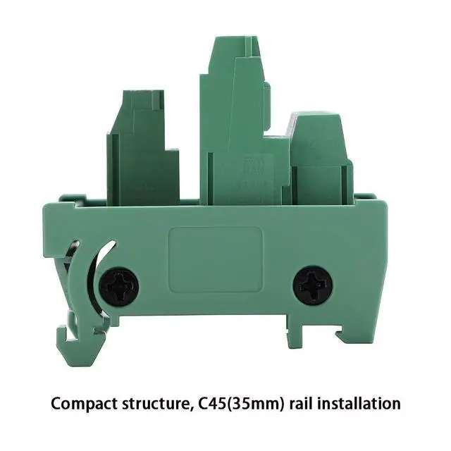 Alt view image 6 of 6 - 2 in 8 Out Terminal Blocks Module, 25A DIN Rail and Panel Mounting Power Distribution Breakout Board for PLC Servo Power Amplifier
