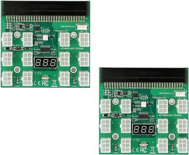 Main image of Acxico 2Pcs 6PIN 1200W Server Power Supply Breakout Board for HP DPS-1200QB A PSU GPU