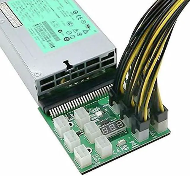 Alt view image 5 of 5 - Acxico 2Pcs 6PIN 1200W Server Power Supply Breakout Board for HP DPS-1200QB A PSU GPU