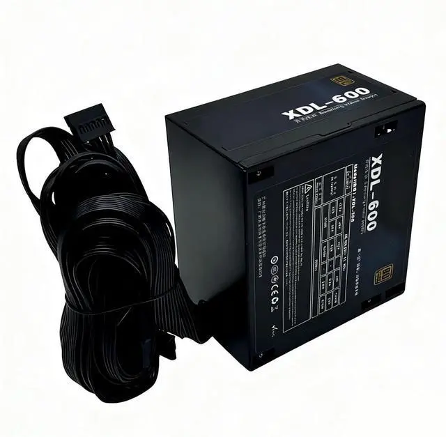 Alt view image 7 of 7 - GPU 600W Computer Power Supply 24Pin Mining Unit with Fan for Gaming Servers & Desktop Mining Machine Cooling PC Power Unit