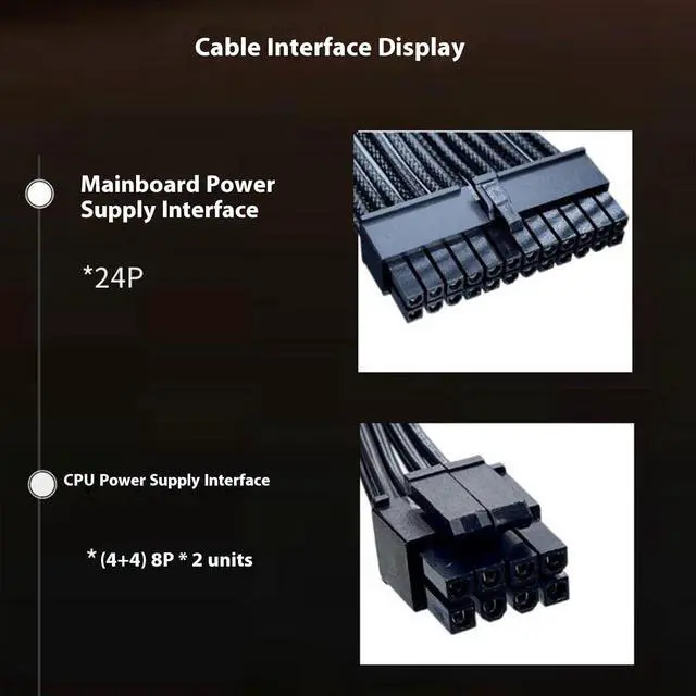 Alt view image 7 of 7 - 600W Mining Power Supply Unit with Cooling Fan 24Pin for Computer Graphics Component Mining Machine Multi Double Gpu Computer
