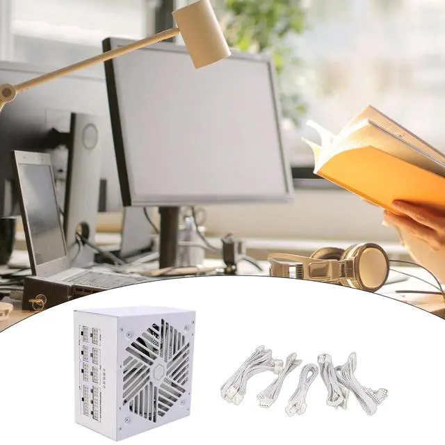 Alt view image 2 of 7 - 110-240V Silent Operation Watt Full Modular Power Supply, Large 120mm Silent Fan PC Power Supply with Fan for Desktop Computer