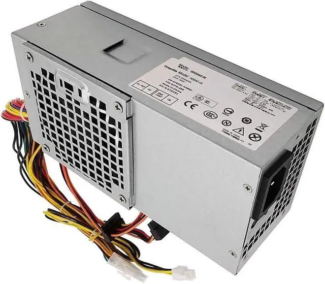 Alt view image 3 of 7 - D250AD-00 250W Power Supply Unit for Dell for Optiplex 390 790 990 3010 for MT SFF Desktop Computers with 24-Pin, for SATA and Floppy Connectors