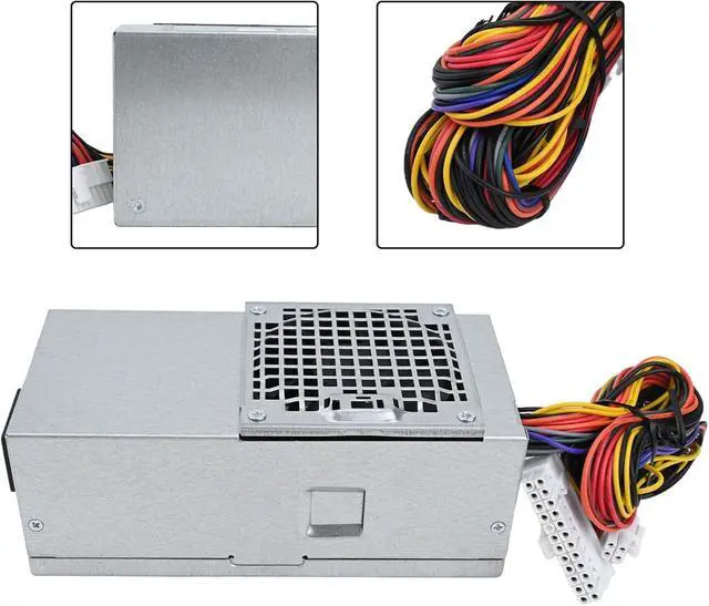 Alt view image 7 of 7 - D250AD-00 250W Power Supply Unit for Dell for Optiplex 390 790 990 3010 for MT SFF Desktop Computers with 24-Pin, for SATA and Floppy Connectors