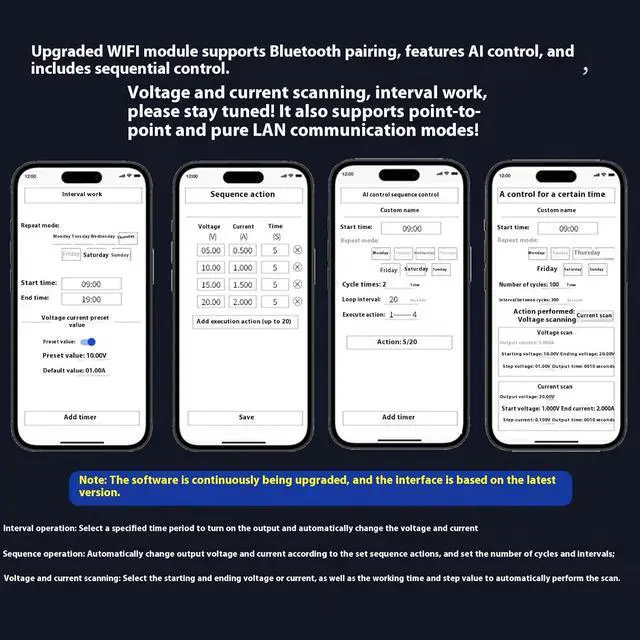 Alt view image 7 of 7 - Upgraded Digital Controlled Regulator 70V 25A 1750W Output Accuracy Electric Current Stabilization For Testing Use Multiple Application Power Supply Unit