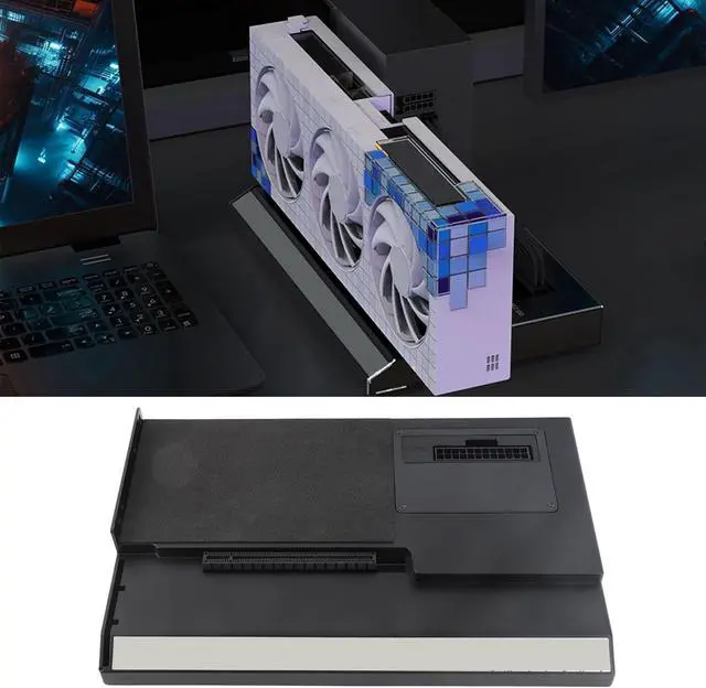 Alt view image 5 of 7 - External GPU Enclosure Dock Station, USB4.0 40Gbps M.2 Nvme SSD, RJ45, for NUC Laptop Gaming Console, PCIe X16 GPU, 2 TB3, PD 60W Charging, Aluminum Alloy SFX ATX Brackets