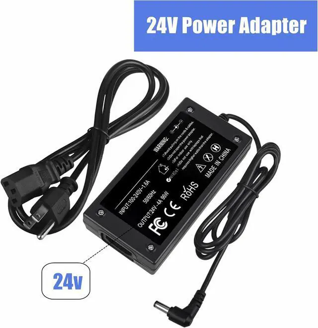 Alt view image 3 of 4 - CJP-Geek 24V 4A 96W AC/DC Adapter Compatible with Resmed Airsense 10 Air Elite Sense BiPAP Machines AirCurve S10 370001 R270-7468 R360-760 370006 R370-7407 DA-90F24 Power Supply Cord Charger