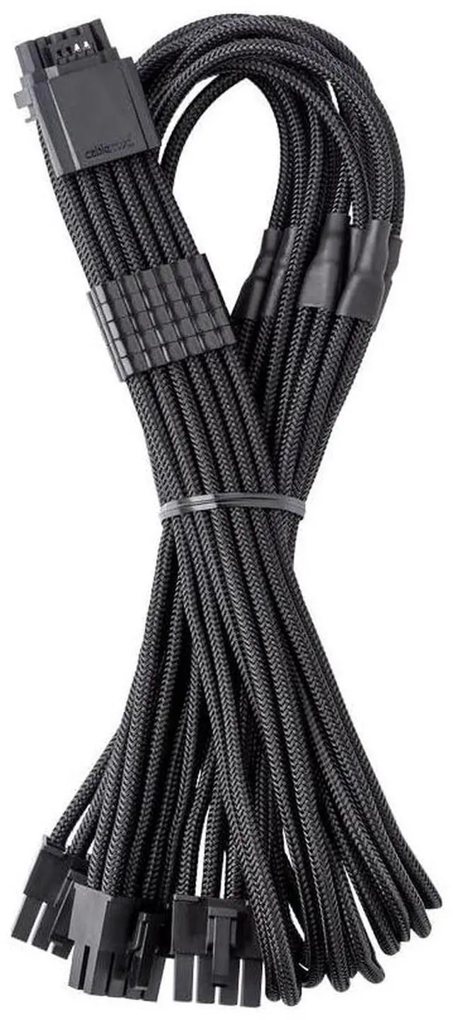 Main image of CableMod C-Series ModMesh Sleeved 12VHPWR StealthSense PCI-e Cable for Corsair (Black, 16-pin to Triple 8-pin, 60cm)