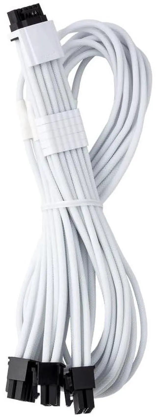 Main image of CableMod E-Series Pro ModMesh Sleeved 12VHPWR StealthSense PCI-e Cable for EVGA G/G+ / P/P+ / T (White, 16-pin to Triple 8-pin, 60cm)