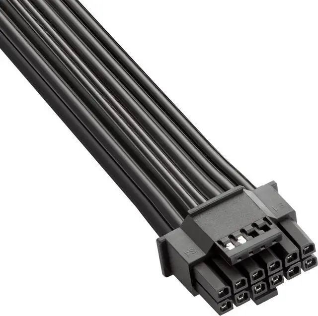 Alt view image 2 of 3 - CableMod Basics RT-Series 12VHPWR StealthSense PCI-e Cable for ASUS/Seasonic/Phanteks (Black, 16-pin to Triple 8-pin, 60cm)