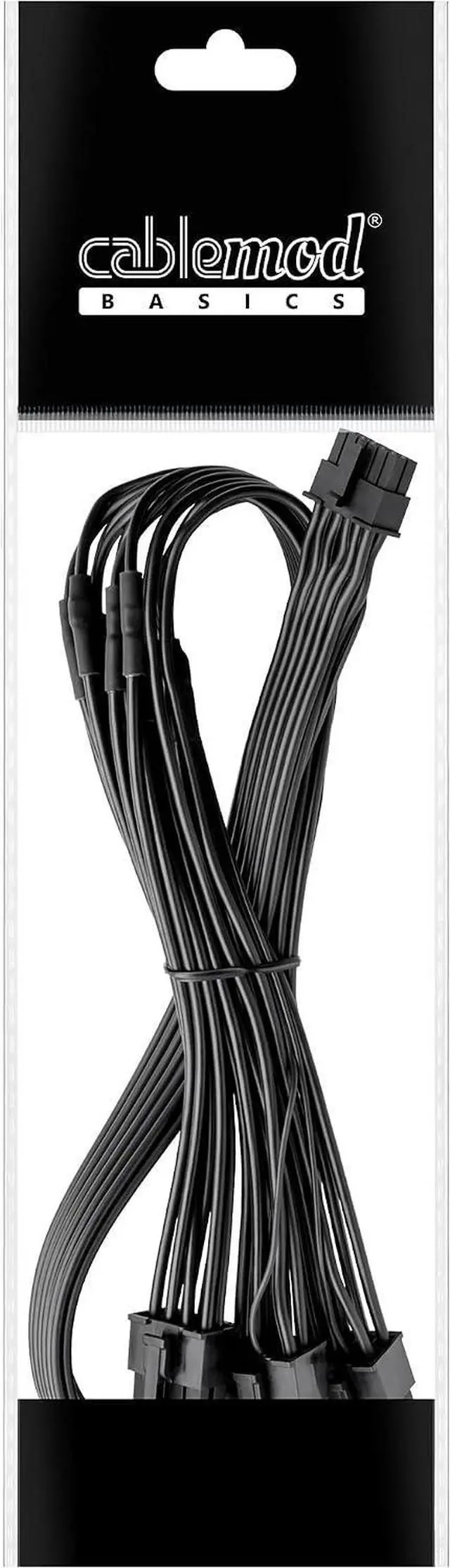 Alt view image 3 of 3 - CableMod Basics RT-Series 12VHPWR StealthSense PCI-e Cable for ASUS/Seasonic/Phanteks (Black, 16-pin to Triple 8-pin, 60cm)