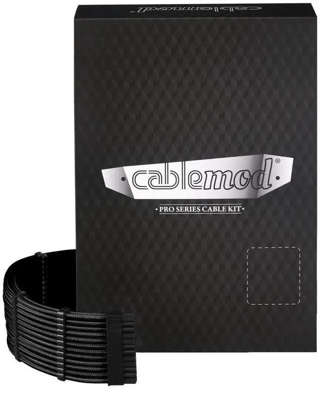 Main image of CableMod E-Series Pro ModMesh Sleeved Cable Kit for EVGA G/G+ / P/P+ / T (Black)