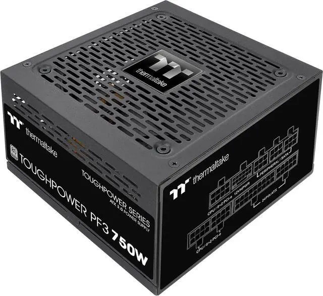 Main image of Thermaltake Toughpower PF3 ATX 3.0 750W 80+ Platinum Full Modular SLI/Crossfire Ready Power Supply; PCIe 5.0 12VHPWR Connector Included; 10 Year Warranty; PS-TPD-0750FNFAPU-3