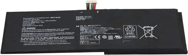 Alt view image 2 of 3 - 15.2V 82.49Wh 7180mAh SQU-1609 SQU-1611 SQU-1710 SQU-1713 SQU-1714 Compatible for HASEE SQU-1609 SQU-1611 SQU-1710 SQU-1713 31CP5/58/81-2