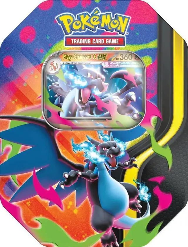 Main image of Pokmon TCG: Mega Charizard Tin (Mega Charizard X)