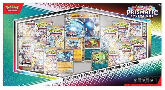 Main image of Prismatic Evolutions Lucario ex & Tyranitar ex Premium Collection