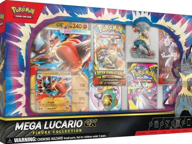 Alt view image 7 of 7 - Pokemon ME1 Mega Evolution Lucario Figure Collection