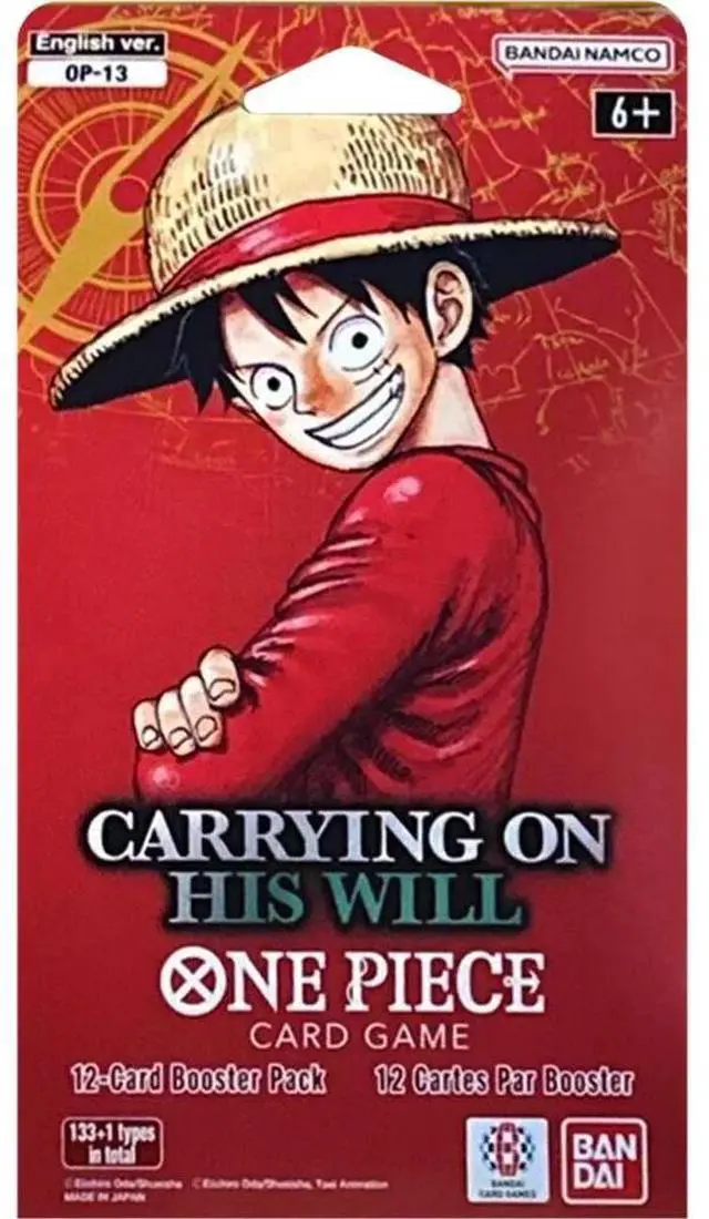 Main image of One Piece TCG: OP-13 Carrying On His Will Sleeved Booster Pack (English)