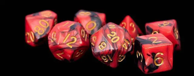 Main image of Marble Pattern High Quality Acrylic Dice Set (8 Options)