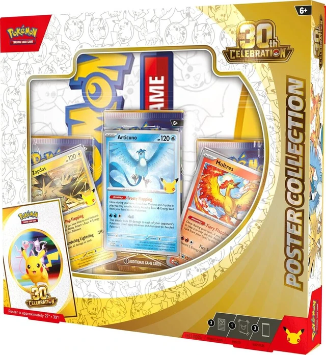 Alt view image 4 of 5 - Pokemon TCG: 30th Celebration Poster Collection - OEM