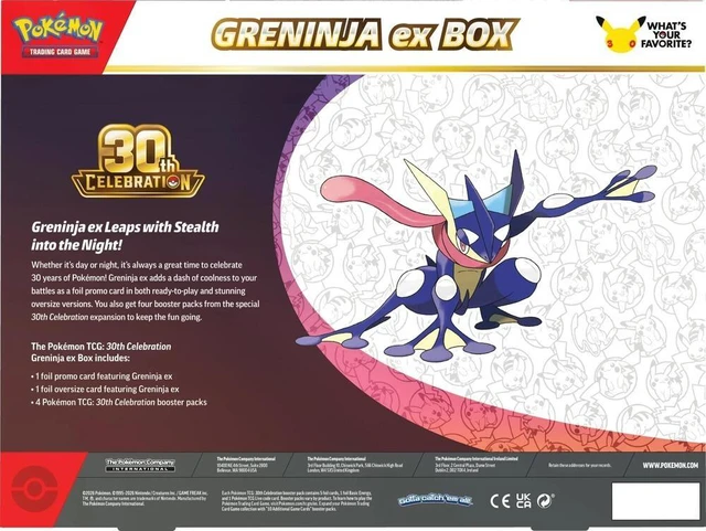 Alt view image 2 of 2 - 30th Celebration Greninja ex Box - ME: 30th Celebration (30C)