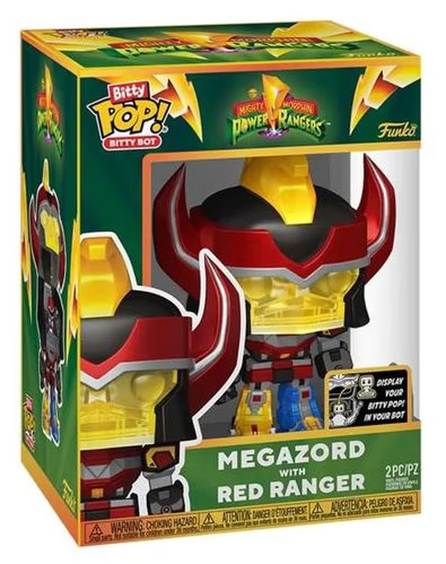 Main image of Funko Bitty Pop! Bitty Bot: Megazord with Red Ranger, Vinyl Figure
