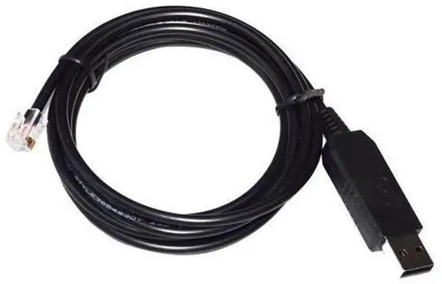 Alt view image 5 of 5 - RIKYJIC USB to RJ11 RJ12 Debugging Cable for RS232 Control Configuration - 1.8m Black Cable, Ideal for Cash Registers and Scales (USB to RJ11(4P4C))