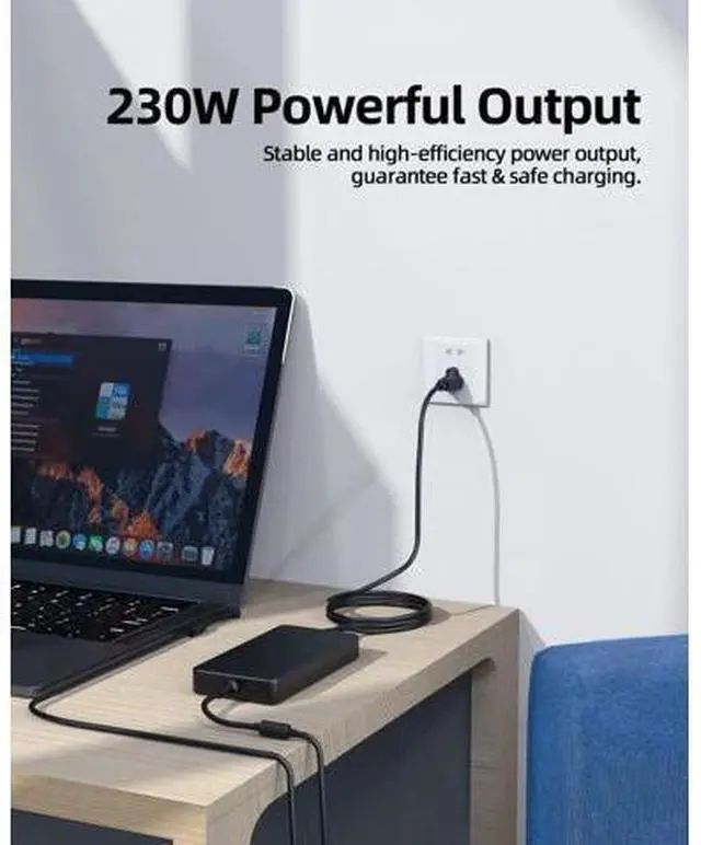 Alt view image 7 of 7 - 230W Charger Fit for Asus Rog Zephyrus M15 M16 G16 GM501G GM501 GU502L GU502 GU502G GU603 GU603H GU603HE GM501GM GM501GS GU502GV GU502GU GU502LW GU502LWS GU502LU GU502LV Laptop Power Adapter