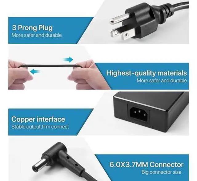 Alt view image 3 of 6 - 200W Charger Fit for Asus Rog Zephyrus G15 GA503QR Laptop 200W AC Adapter Power Charger