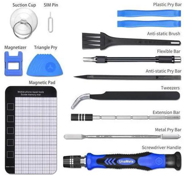 Alt view image 7 of 7 - PC Building Tool Kit 140-IN-1: Computer Tool Kit for Repair & Assembly, Precision Screwdriver Set with Magnetic Bits for Laptop, iPhone, MacBook, PS4/5, Xbox, Game Console