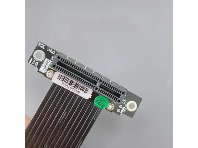 Alt view image 4 of 6 - PCIe 4X to 4X Riser Cable GEN4 PCI-Express 4.0 X4 Extension Cable 90/180 Degree GPU Riser Vertical Mount for USB Adapter Network Card Capture Card Bitcoin Miner (25CM,R22SL)
