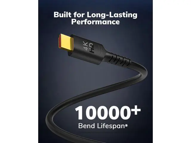 Alt view image 6 of 7 - 4K DisplayPort to HDMI Cable 20FT 4K@60Hz CL3 Uni-Directional DP to HDMI Cord Compatible for HP and More