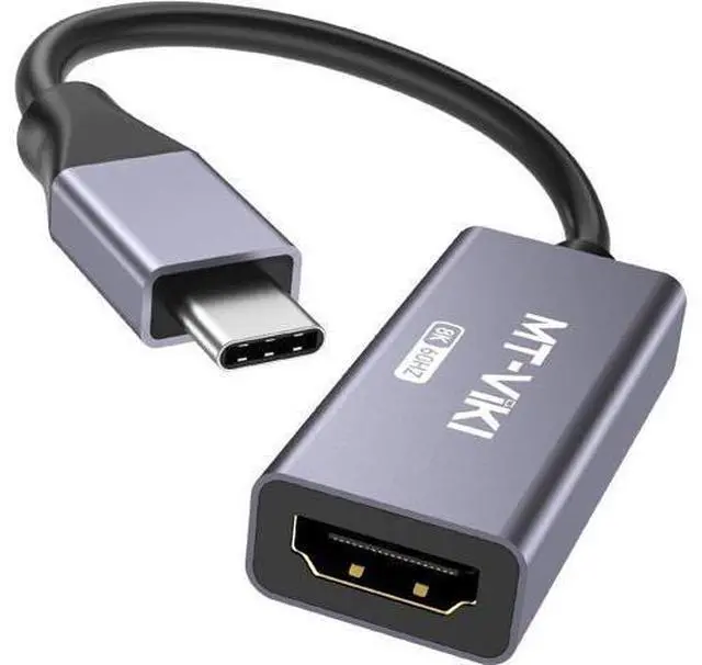 Main image of MT-VIKI USB Type C to HDMI 2.1 Adapter, USB C to HDMI 8K@60Hz & 4K@120Hz, 48Gbps, Type C Male (Thunderbolt 3/4) to HDMI Female Compatible with MacBook Pro/Air, iPad Pro/Air, Pixelbook, XPS,etc