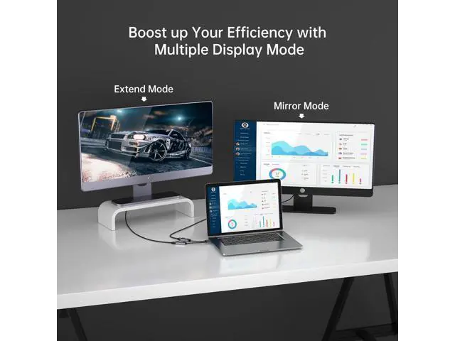 Alt view image 2 of 6 - MT-VIKI USB Type C to HDMI 2.1 Adapter, USB C to HDMI 8K@60Hz & 4K@120Hz, 48Gbps, Type C Male (Thunderbolt 3/4) to HDMI Female Compatible with MacBook Pro/Air, iPad Pro/Air, Pixelbook, XPS,etc