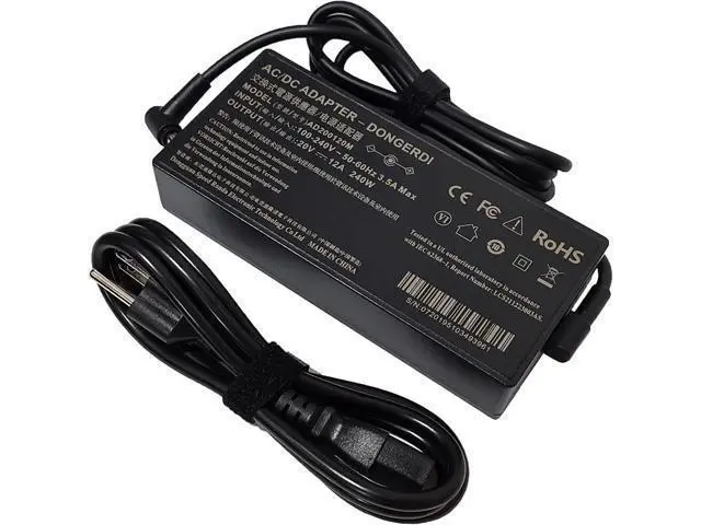 Alt view image 3 of 5 - 240W Fit for ASUS Zephyrus M16 GU603 GU603Z GU603H GU603ZX GU603HM GU603VI GU603VV GU603ZU GU603HR GU603HE GU603ZE GU603ZW GU603ZM ADP-240EB B Laptop Adapter Power Supply Charger