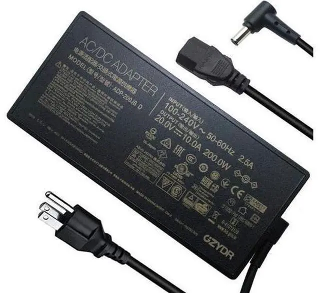 Main image of New 200W AC Charger Fit for ASUS ROG Zephyrus ADP-200JB D AC Adapter, for ASUS ROG Zephyrus G15 GA503 GA503QM GA503QS GA503QR TUF Dash F15 FX516PR FA506QR Gaming Laptop 20V 10A Charger