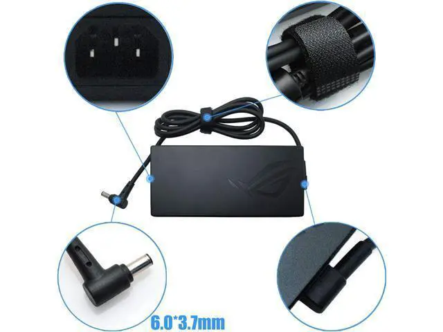 Alt view image 5 of 6 - New 200W AC Charger Fit for ASUS ROG Zephyrus ADP-200JB D AC Adapter, for ASUS ROG Zephyrus G15 GA503 GA503QM GA503QS GA503QR TUF Dash F15 FX516PR FA506QR Gaming Laptop 20V 10A Charger