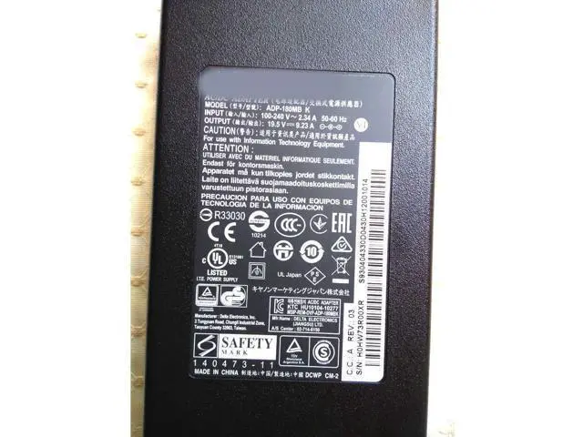 Alt view image 2 of 3 - Genuine Original for MSI Laptop Charger AC Power Adapter ADP-180MB K 19.5V 9.23A 180W Slim