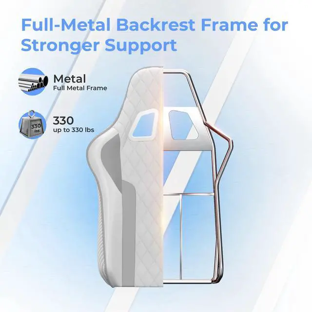 Alt view image 6 of 7 - Seenda GCPro-10 Gaming Chair, Video Game Chair with Footrest and Lumbar Support, Ergonomic Computer Desk Chair Height Adjustable with Swivel Seat and Headrest