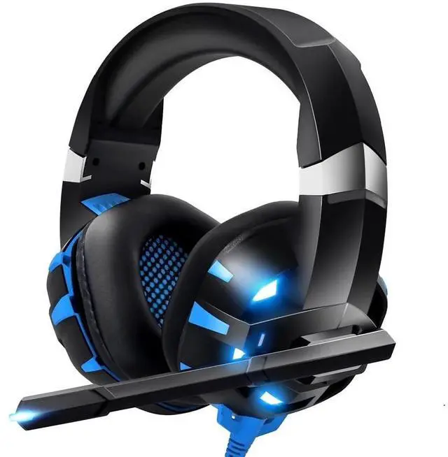 Main image of RUNMUS K2 Gaming Headset with 7.1 Surround Sound Stereo, Noise Canceling PS4 Headset with Mic & LED Light, Compatible with PC, PS5, Xbox One Controller, Nintendo Switch