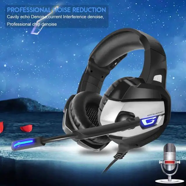 Alt view image 7 of 7 - RUNMUS Gaming Headset PS4 Headset, Xbox Headset with 7.1 Surround Sound, Gaming Headphones Noise Cancelling Flexible Mic RGB Light Memory Earmuffs for PC, PS5, PS4, Xbox Series X/S, Switch