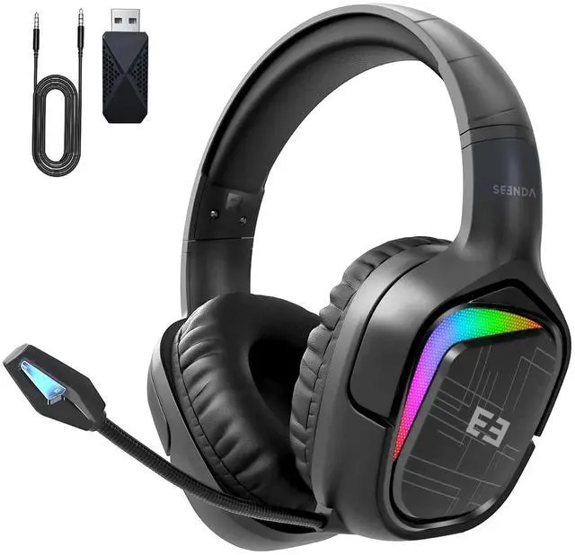 Main image of Seenda Wireless Gaming Headset, PS4 Headset with Stereo Sound for PC PS4 PS5 Xbox One Mac Switch Laptop