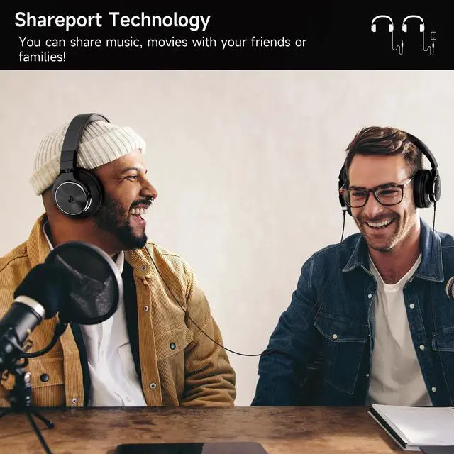 Alt view image 3 of 7 - FFN DJ Headphones over Ear Wired Headphones Monitor & Mixing, Studio Headphones with 50mm Neodymium Drivers and 1/4 to 3.5mm Jack for Amp Computer Recording Podcast Keyboard Guitar Laptop,Black